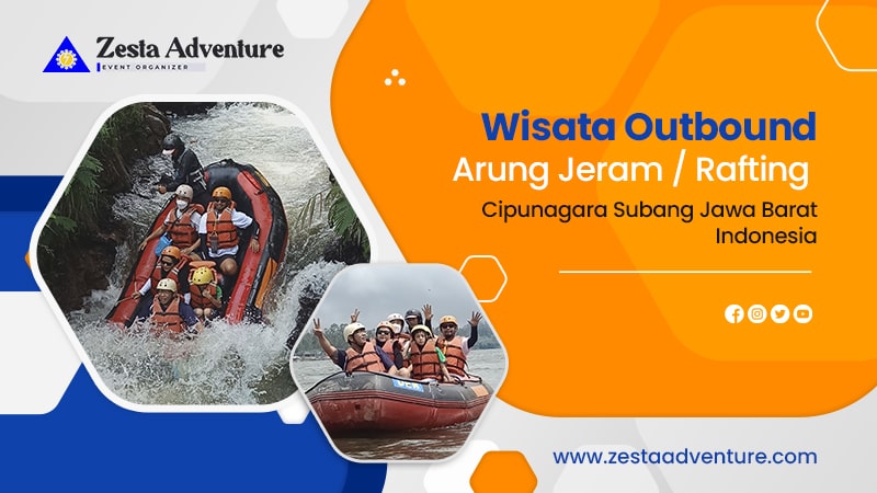 Wisata Outbound Arung Jeram / Rafting Cipunagara Subang Jawa Barat Indonesia